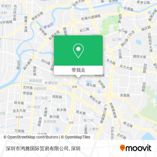 深圳市鸿雅国际贸易有限公司地图