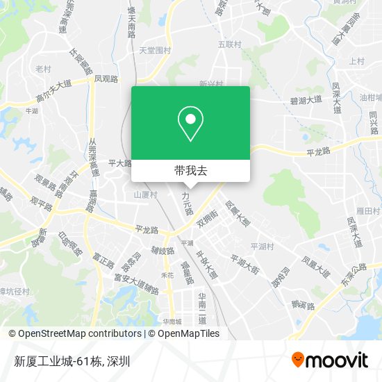 新厦工业城-61栋地图