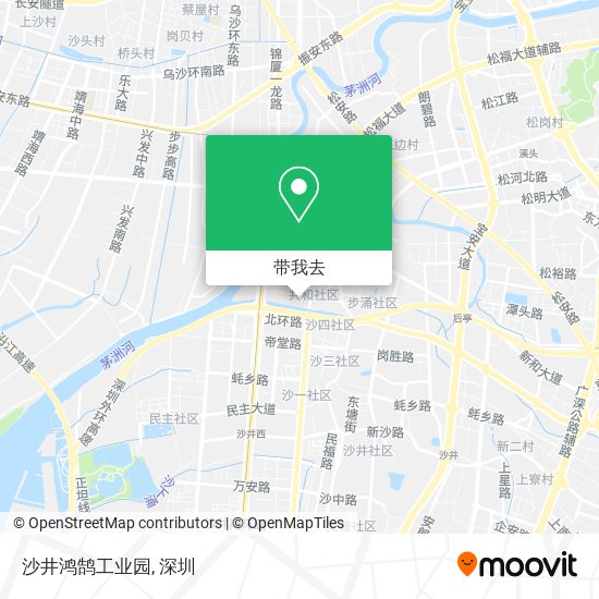 沙井鸿鹄工业园地图