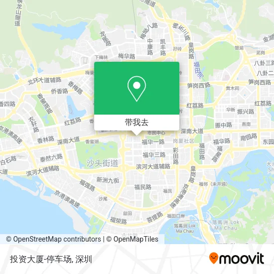 投资大厦-停车场地图