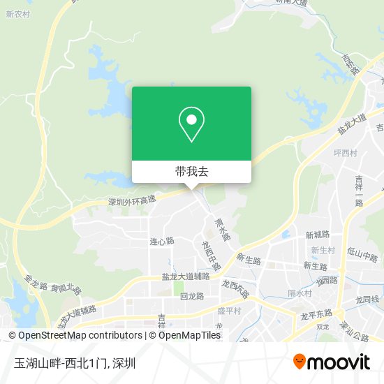 玉湖山畔-西北1门地图