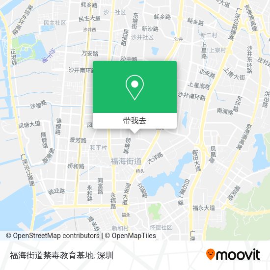 福海街道禁毒教育基地地图