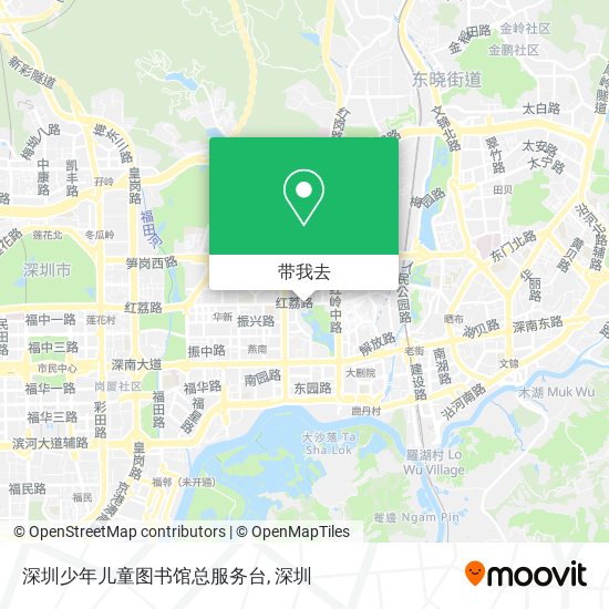 深圳少年儿童图书馆总服务台地图