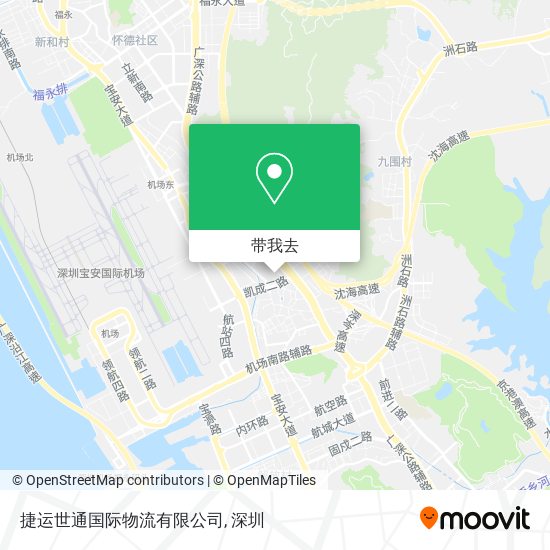 捷运世通国际物流有限公司地图