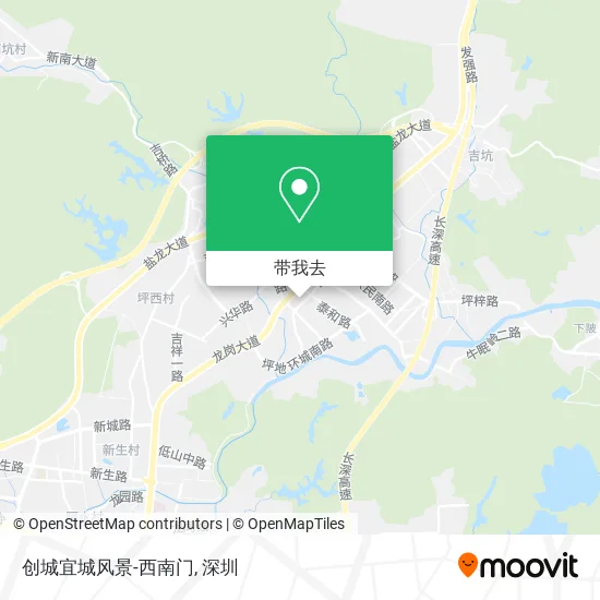 创城宜城风景-西南门地图