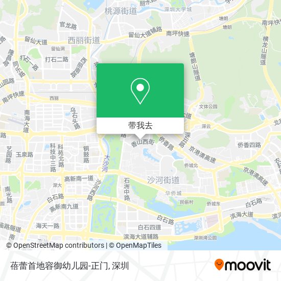 蓓蕾首地容御幼儿园-正门地图