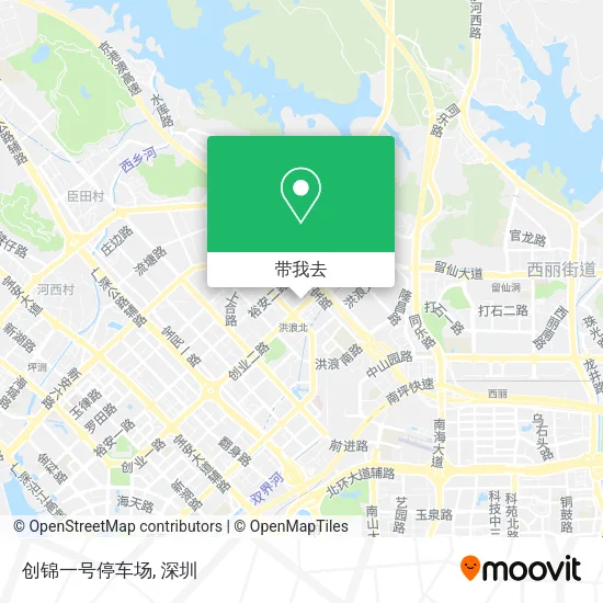 创锦一号停车场地图