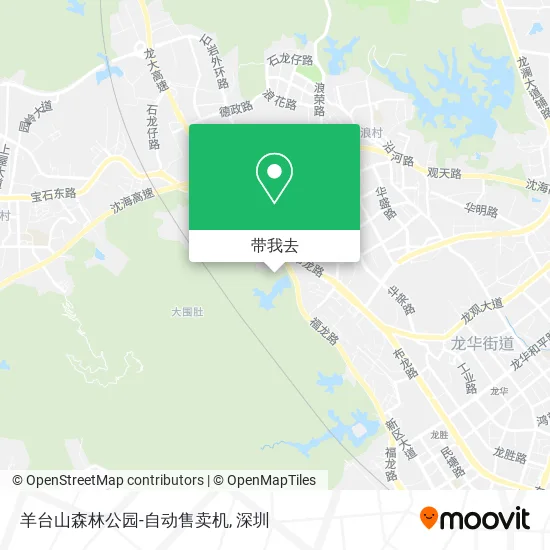 羊台山森林公园-自动售卖机地图