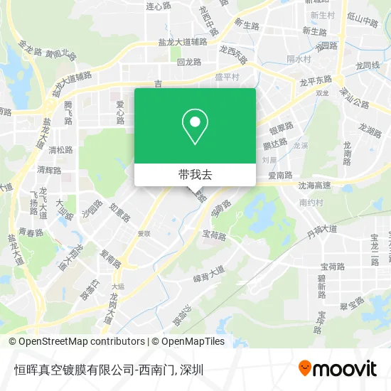 恒晖真空镀膜有限公司-西南门地图