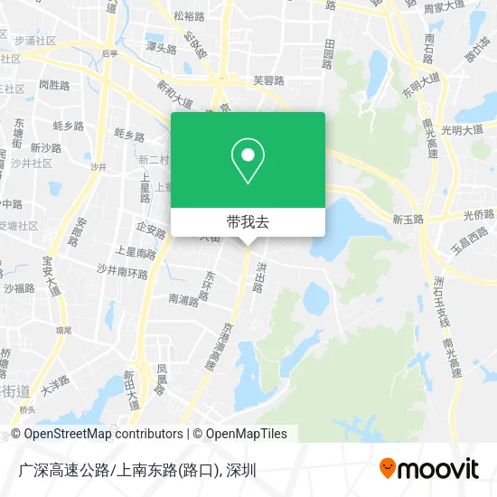 广深高速公路/上南东路(路口)地图