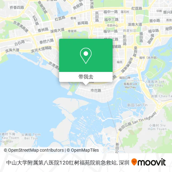 中山大学附属第八医院120红树福苑院前急救站地图