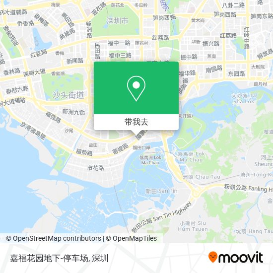 嘉福花园地下-停车场地图