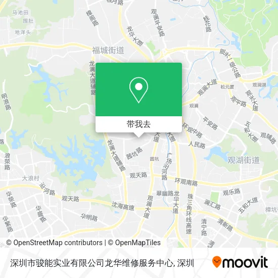 深圳市骏能实业有限公司龙华维修服务中心地图