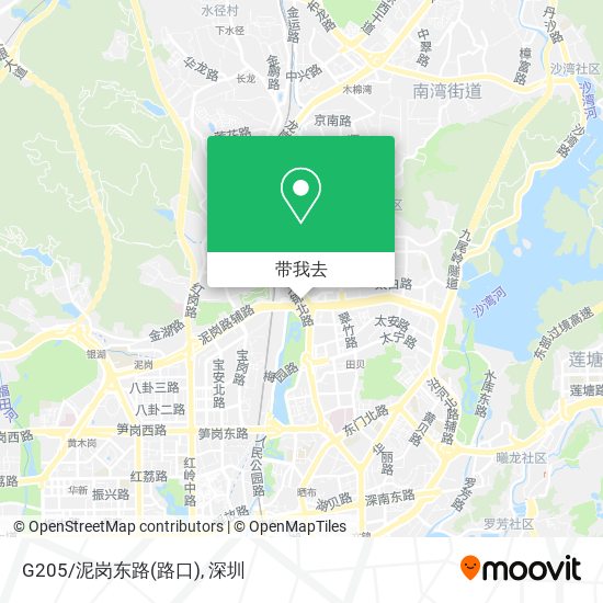 G205/泥岗东路(路口)地图