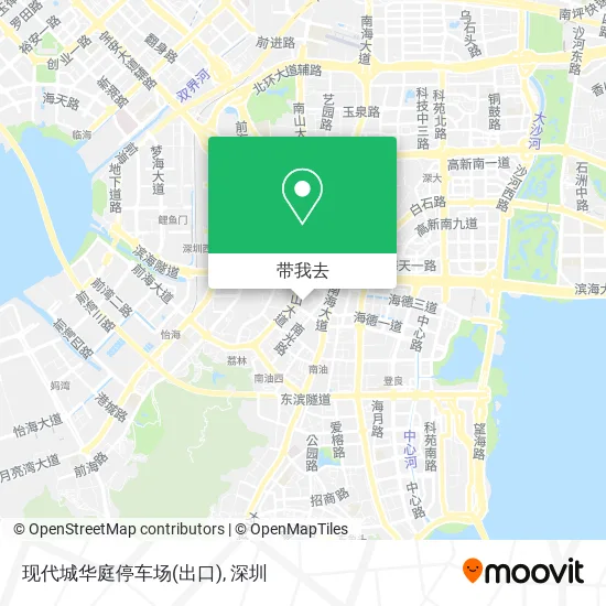现代城华庭停车场(出口)地图