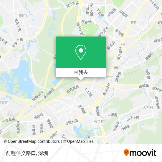 前程信义路口地图