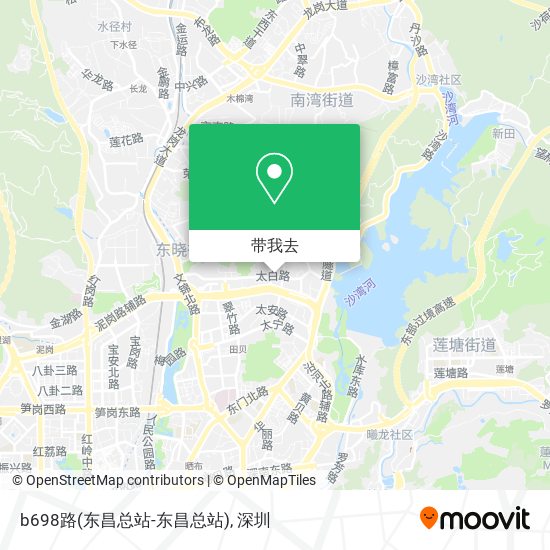 b698路(东昌总站-东昌总站)地图