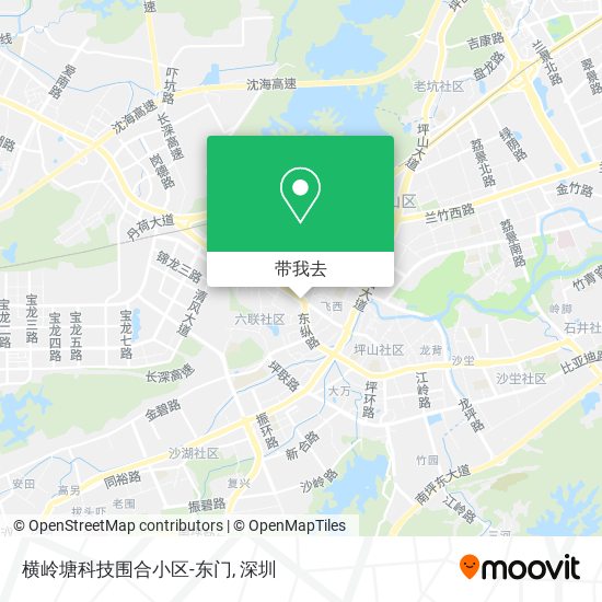 横岭塘科技围合小区-东门地图