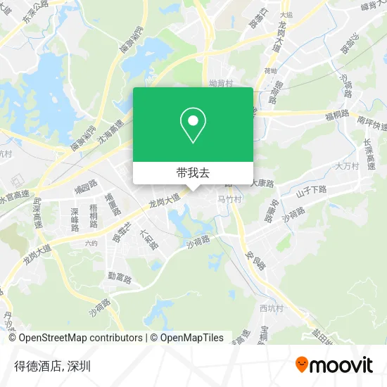 得德酒店地图