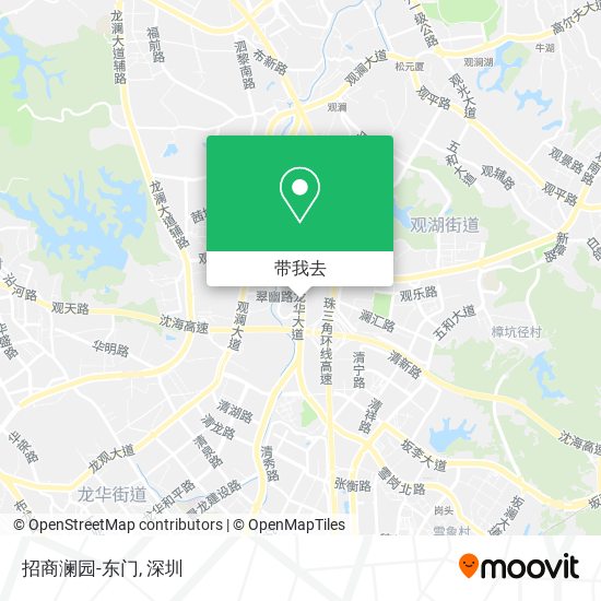 招商澜园-东门地图