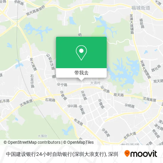 中国建设银行24小时自助银行(深圳大浪支行)地图