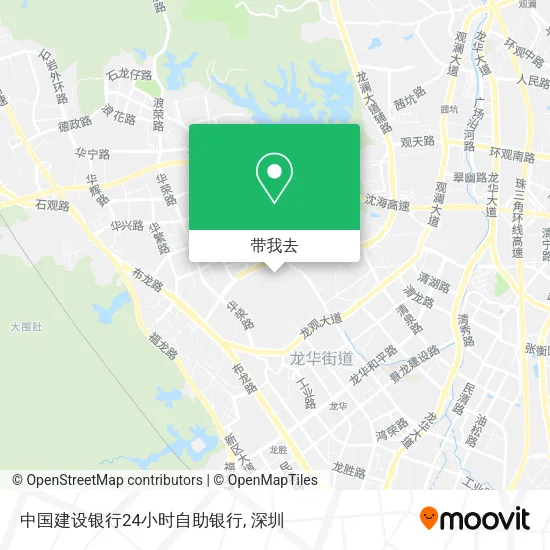 中国建设银行24小时自助银行地图