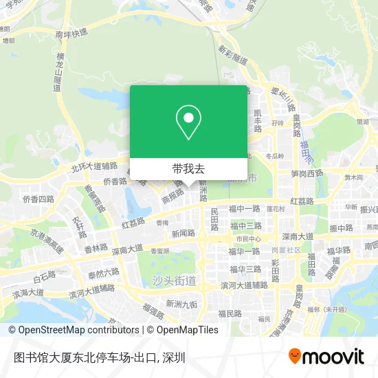 图书馆大厦东北停车场-出口地图