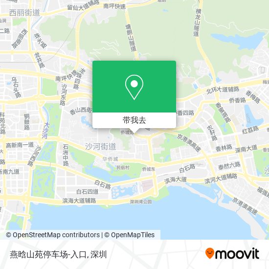 燕晗山苑停车场-入口地图