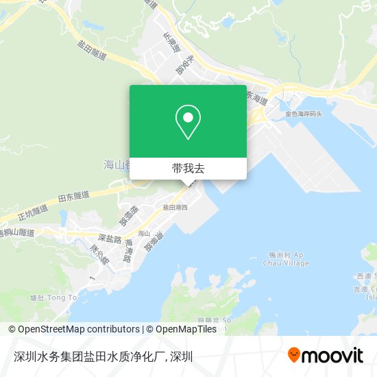 深圳水务集团盐田水质净化厂地图