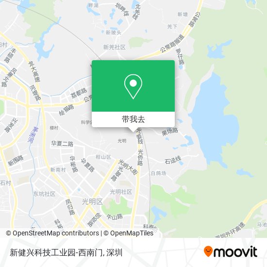 新健兴科技工业园-西南门地图