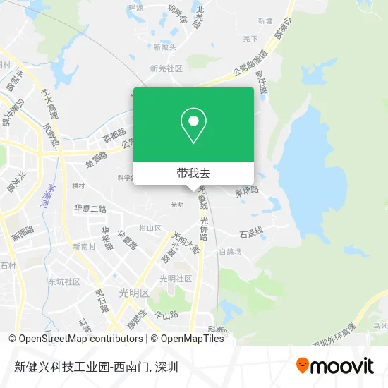 新健兴科技工业园-西南门地图