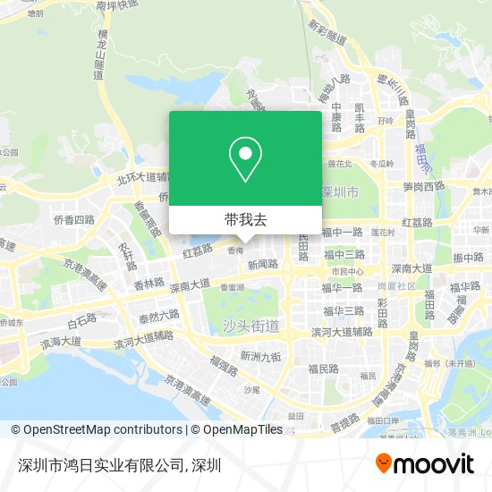 深圳市鸿日实业有限公司地图