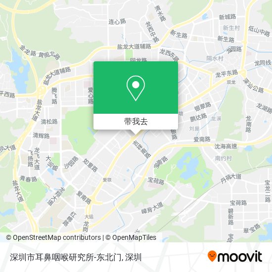 深圳市耳鼻咽喉研究所-东北门地图