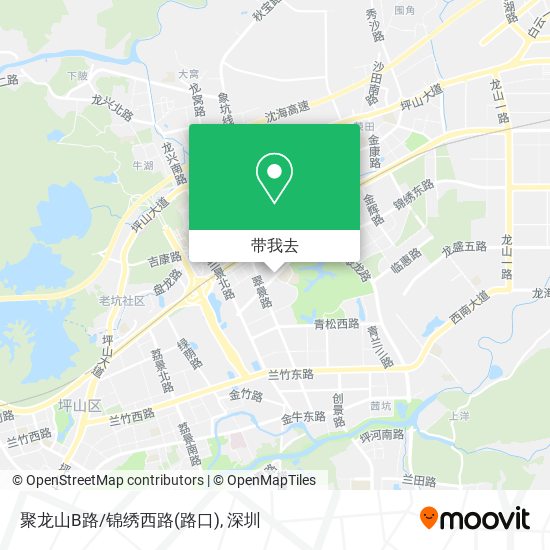 聚龙山B路/锦绣西路(路口)地图