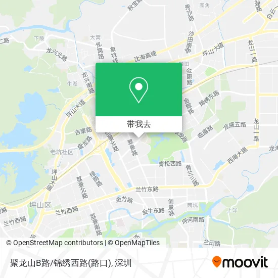 聚龙山B路/锦绣西路(路口)地图