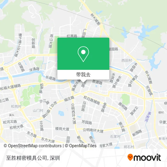 至胜精密模具公司地图