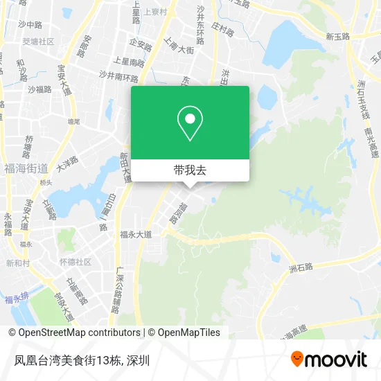 凤凰台湾美食街13栋地图