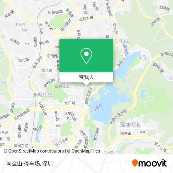 淘金山-停车场地图