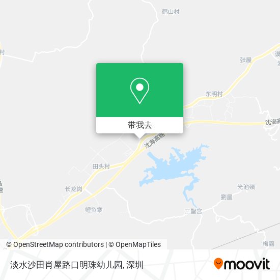 淡水沙田肖屋路口明珠幼儿园地图