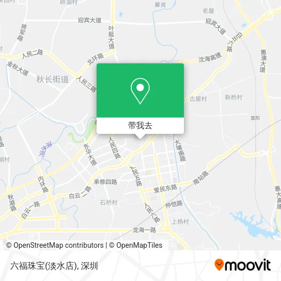 六福珠宝(淡水店)地图