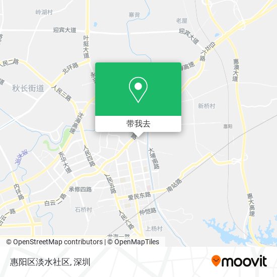 惠阳区淡水社区地图