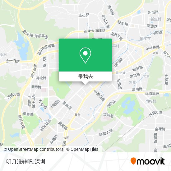 明月洗鞋吧地图