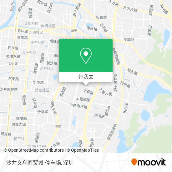 沙井义乌商贸城-停车场地图