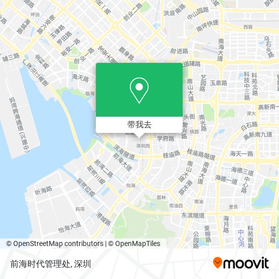 前海时代管理处地图