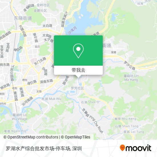 罗湖水产综合批发市场-停车场地图