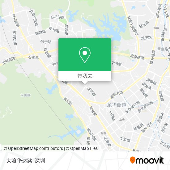 大浪华达路地图