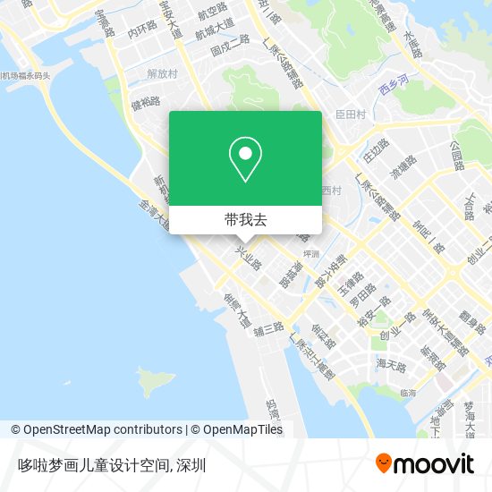 哆啦梦画儿童设计空间地图