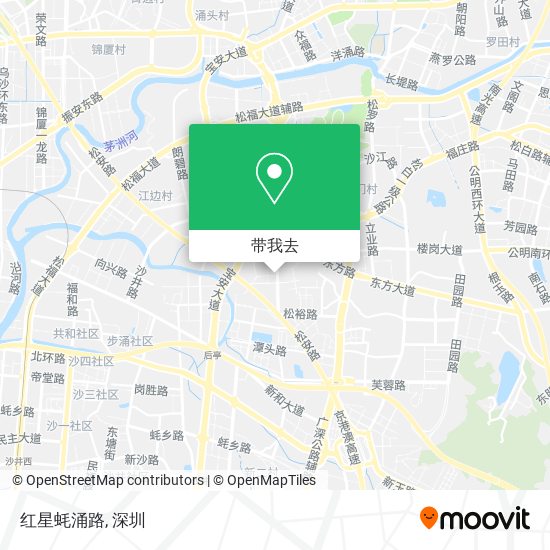 红星蚝涌路地图