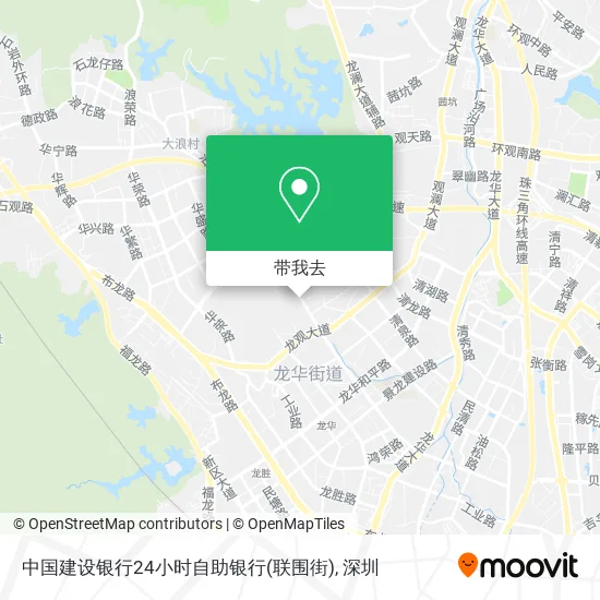 中国建设银行24小时自助银行(联围街)地图