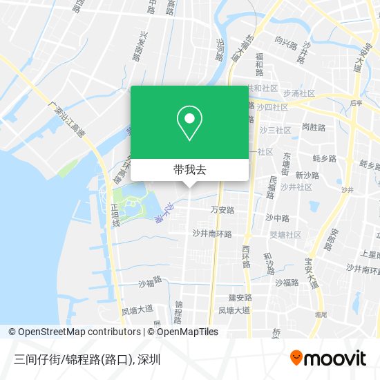 三间仔街/锦程路(路口)地图